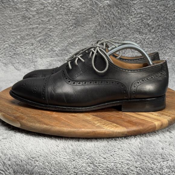 Curatore Mineo Wingtip Oxfords Derby Leather Casual Men’s Size 10 - Picture 3 of 7